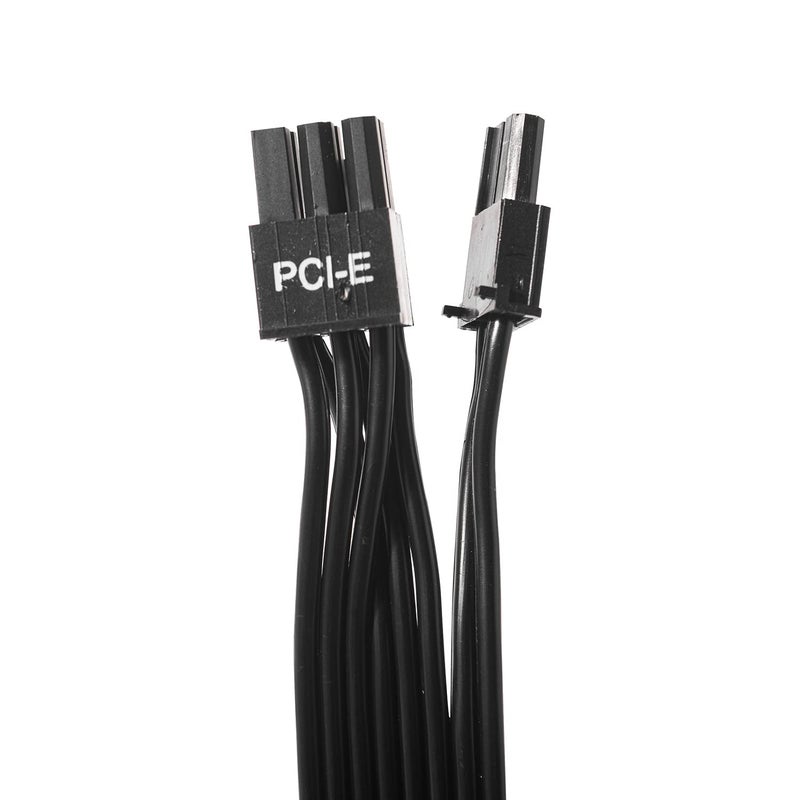 Certusfun PCIE Cable for Corsair, 65CM Male to Male 8 Pin to 6+2 Pin GPU Power Cable for Thermaltake, ARESGAME Modular Power Supply (25'') (Black 16AWG) - Image 4